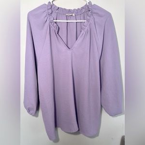 ee:some Lavender Top Blouse Size Large